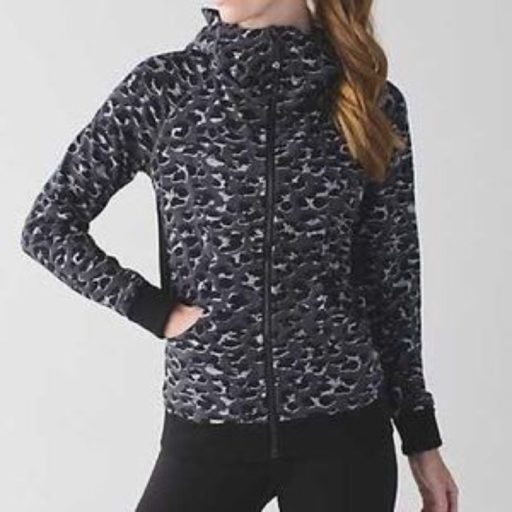 Lululemon Cherry Cheetah Scuba Hoodie